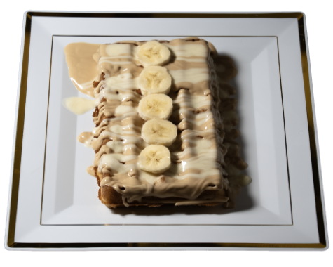 Belgian Waffle - Peanut Butter Banana